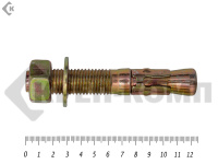 Анкер клиновой 20х125, желтый цинк (10шт)