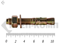 Анкер клиновой 16х105, желтый цинк (5шт)