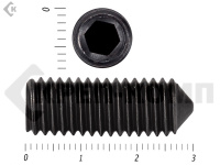 Винт установочный с внутр.шестигранником черный DIN 914 8х30 пр.12,9 МОСКРЕП (100 шт.)