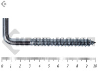 Шуруп с костылём L-образный 10х100 (520шт)