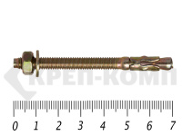 Анкер клиновой  6х 70, желтый цинк (100шт)