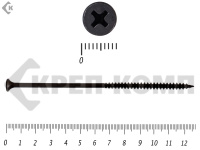 Саморез черный универсал 4,8х127 (10шт)