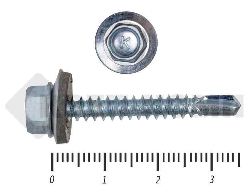Саморез кровельный с шайбой EPDM. Саморез с ЭПДМ прокладкой. Саморез кровельный 4,8х20, сверло, с шайбой, с прокладкой EPDM, ral9003. Саморез кровельный без шайбы. Размер шайбы кровельного самореза