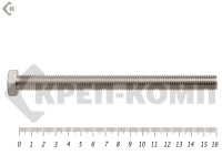 Болты с полной резьбой, нержавеющие DIN933 А2 12х160 (2шт)