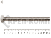 Болты с полной резьбой, нержавеющие DIN933 А2 16х160 (10 шт)