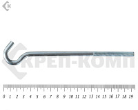 Крюк с метрической резьбой м8х160 (300шт)