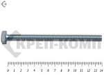 Болт полная резьба, цинк DIN933 6х140 пр.5,8 (10шт) – фото