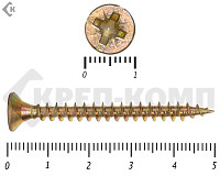 Саморез желтый цинк POZY 5х 50 (4500шт)