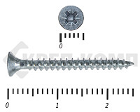 Саморез белый цинк POZY  2,5х25 (30000шт)