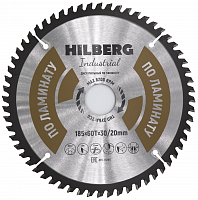 Диск 185*30/20*60Т, пильный Hilberg Industrial Ламинат (1 шт)