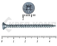 Саморез белый цинк POZY  3х45 (11000шт)